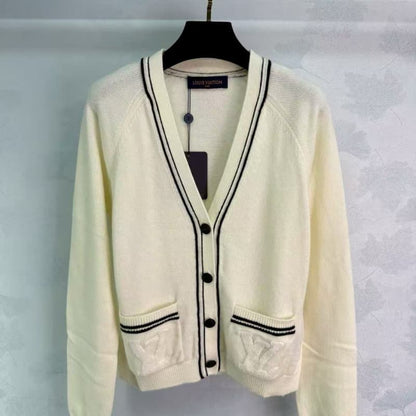 Trimmed 3D Knit Pocket Jacket