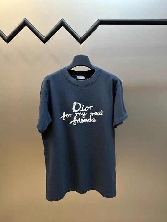 Letter Embroidery T Shirt