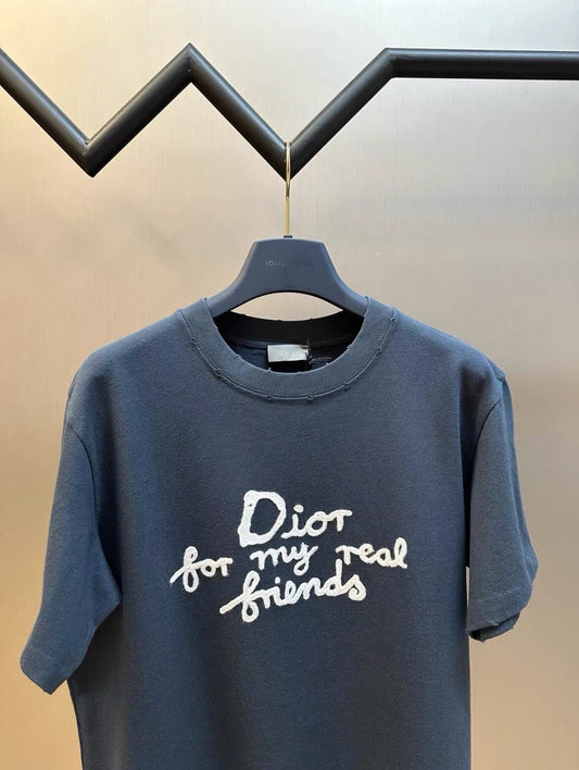 Letter Embroidery T Shirt