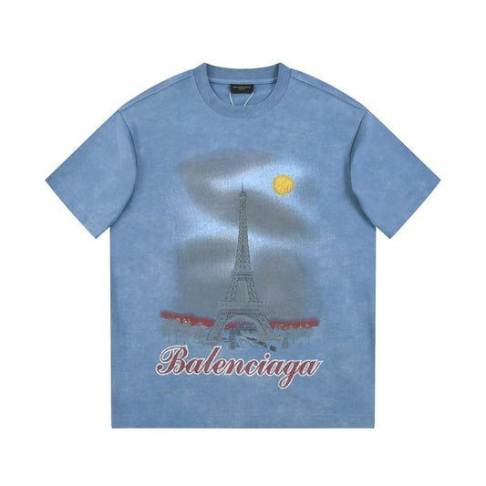 Night Tower Tie-Dye T-shirt