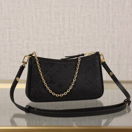 Classic Embossed Chain Shoulder Strap Underarm Bag