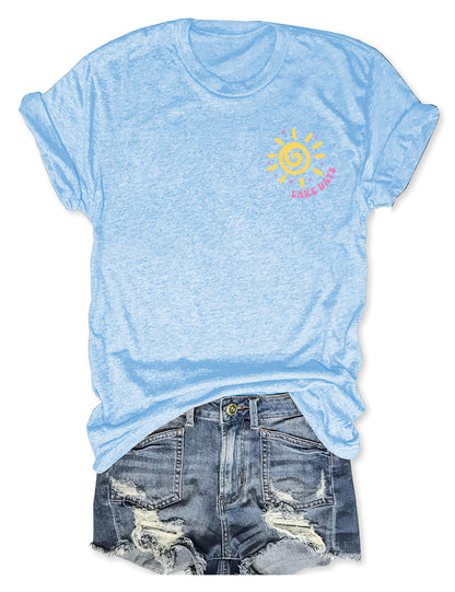 Boat Waves Sun Rays Lake Days T-shirt