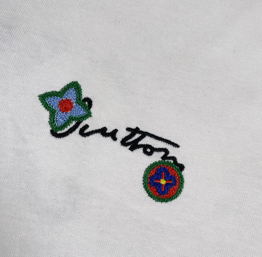 Floral Embroidery T Shirt