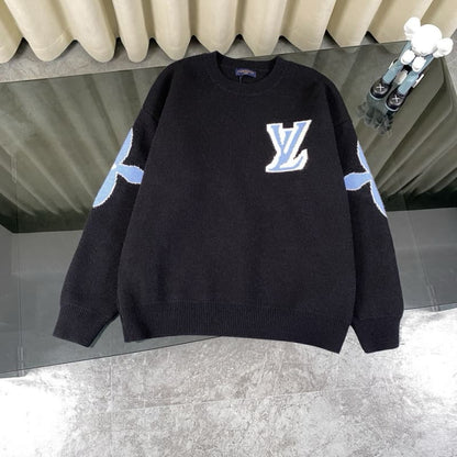 Classic Jacquard Knit Wool Sweater
