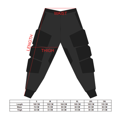 CG-Type 18R Black Cargo Pants