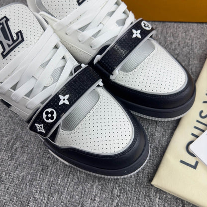 New Black Velcro Strap Sneakers