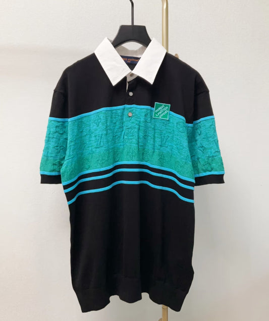 Iridescent Color - Blocked POLO Shirt