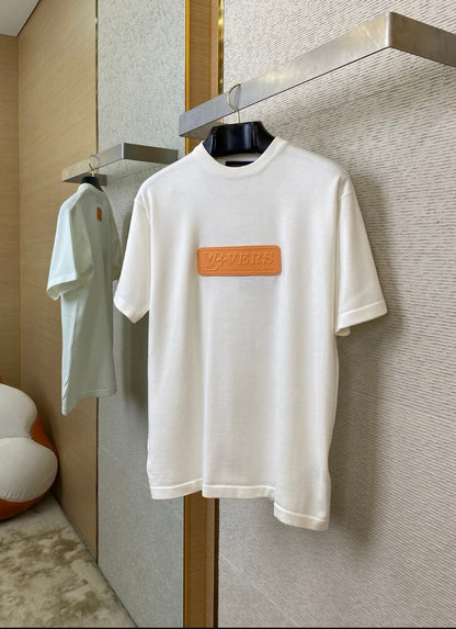 Embossed Pattern T Shirt