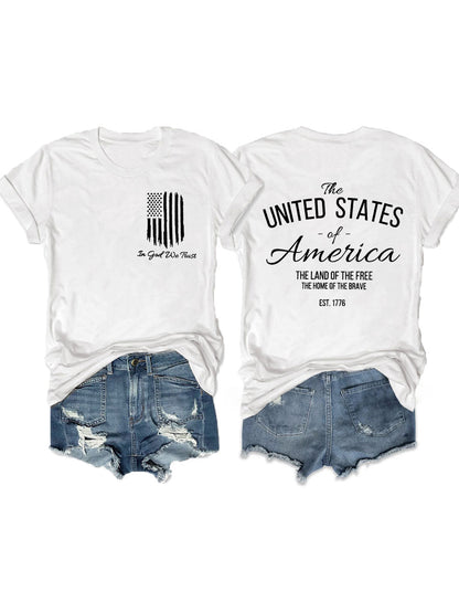In God We Trust America Flag T-shirt