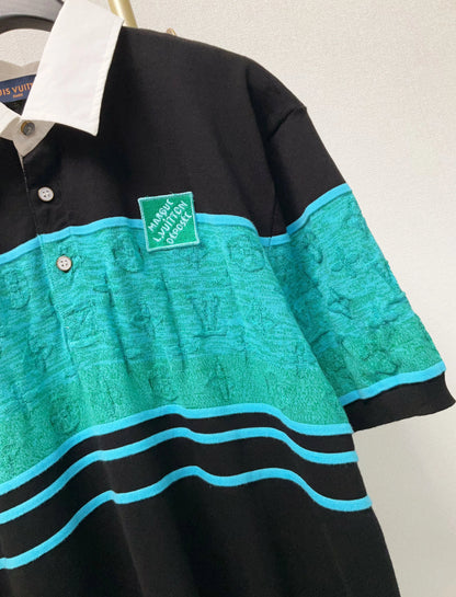 Iridescent Color - Blocked POLO Shirt