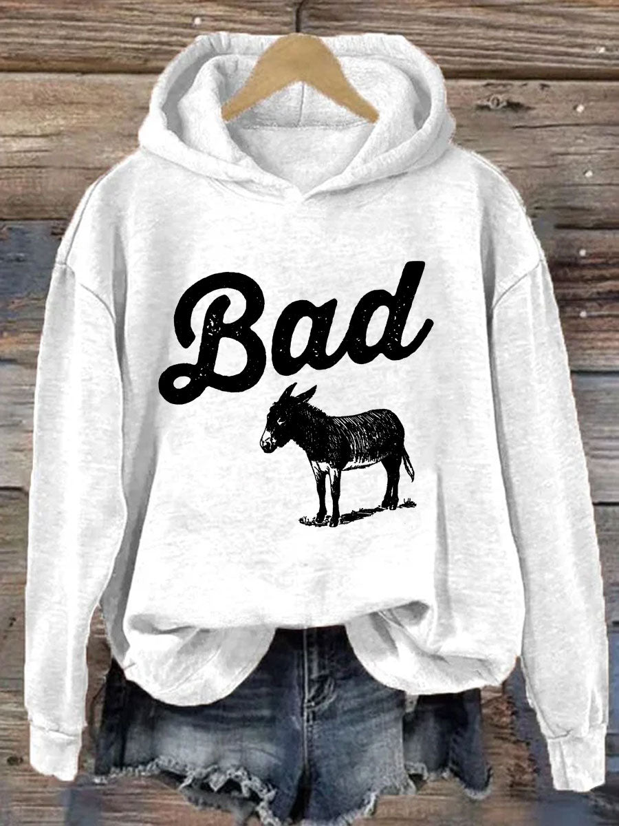 Funny Bad Ass Donkey Hoodie