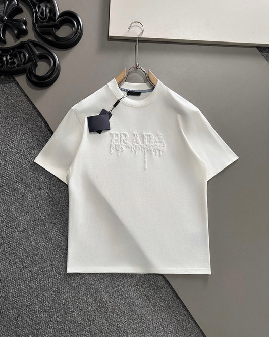 Letter Tassel Embroidered T-Shirt