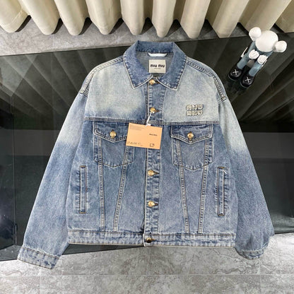 Oversized Acid Washed Denim Jacket