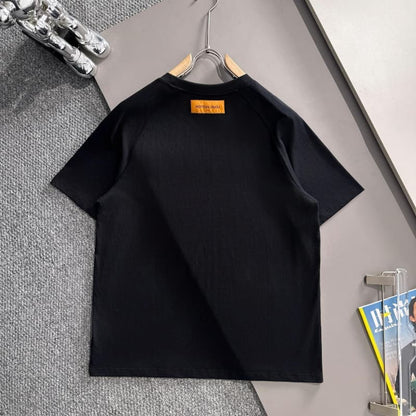 2025 New Round Neck Embroidery T-shirt