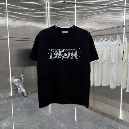 2025 New Hollow Letter Embroidered T-Shirt
