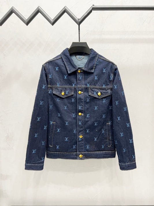 Embroidered Blue Jean Jacket