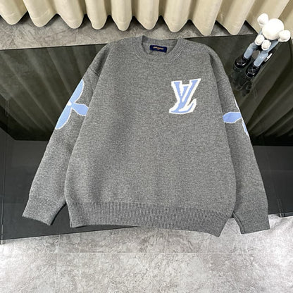Classic Jacquard Knit Wool Sweater