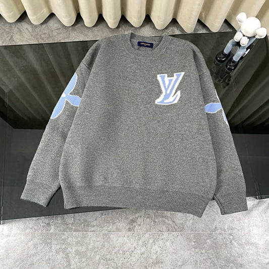 Classic Jacquard Knit Wool Sweater