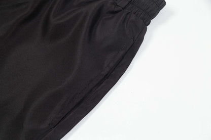 Pink Letter Embroidered Beach Shorts