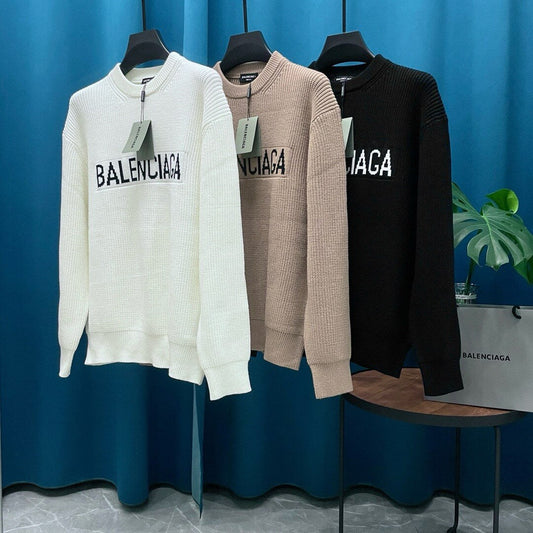 Classic Letter Embroidered Sweater
