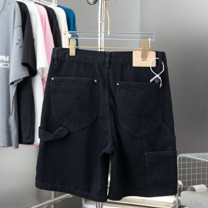 2025 Heavy-Duty Denim Cargo Shorts