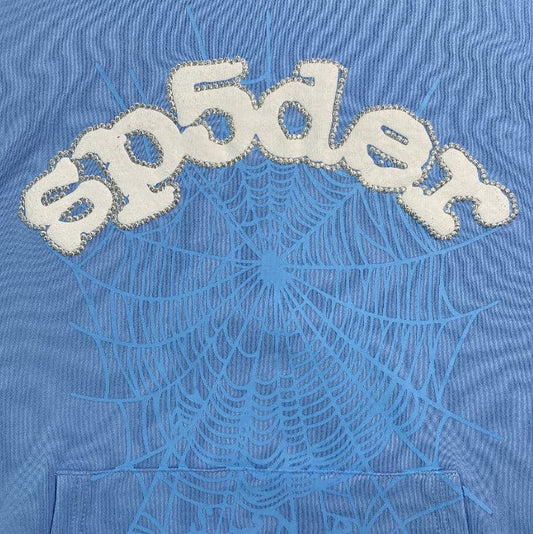 Classic Web Sky Blue Hoodie