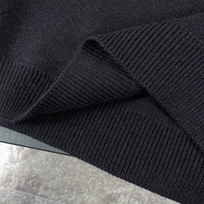 Classic Jacquard Knit Wool Sweater