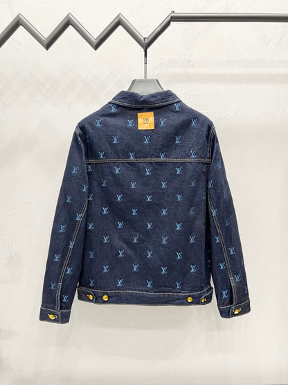 Embroidered Blue Jean Jacket