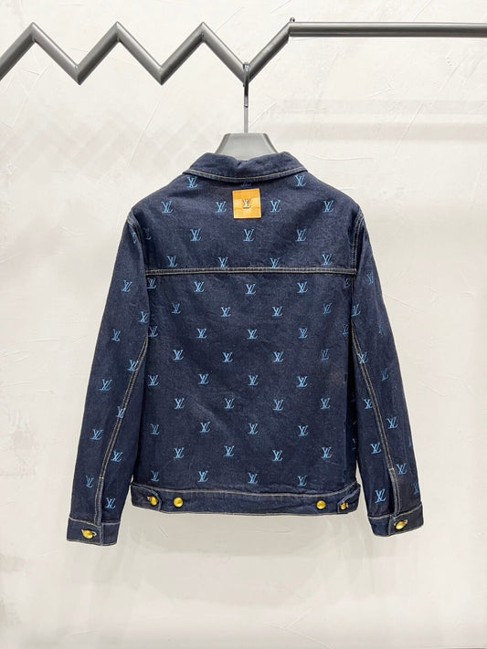 Embroidered Blue Jean Jacket