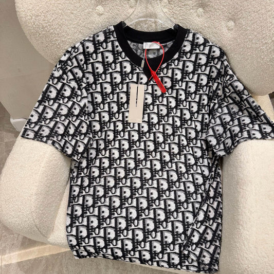 Full Print Terry Jacquard T-shirt