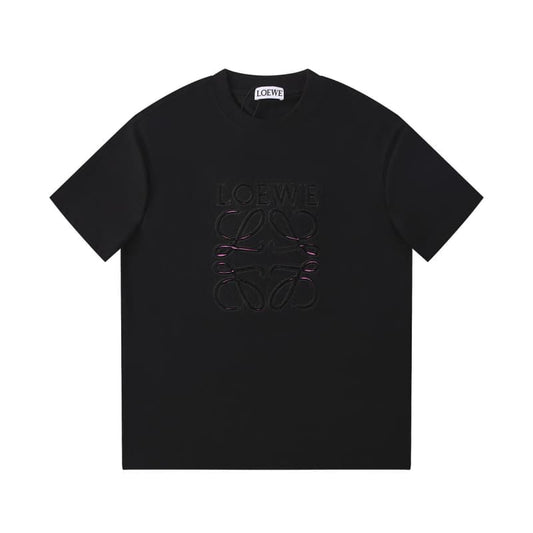 Hand-Cut Applique Embroidered T-Shirt