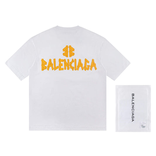 Silicone Letter Design T-Shirt