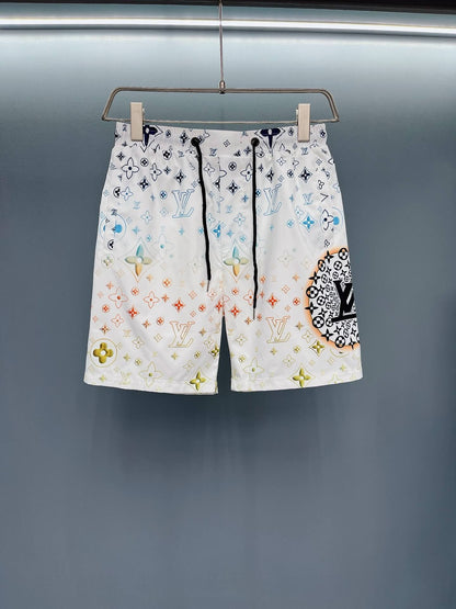 Trendy All-Over Print Beach Shorts