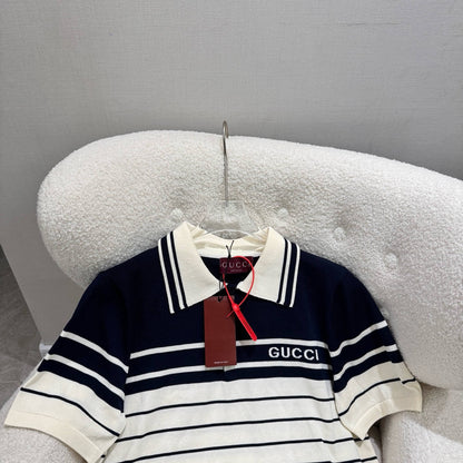 Striped Colorblock Knit T-shirt