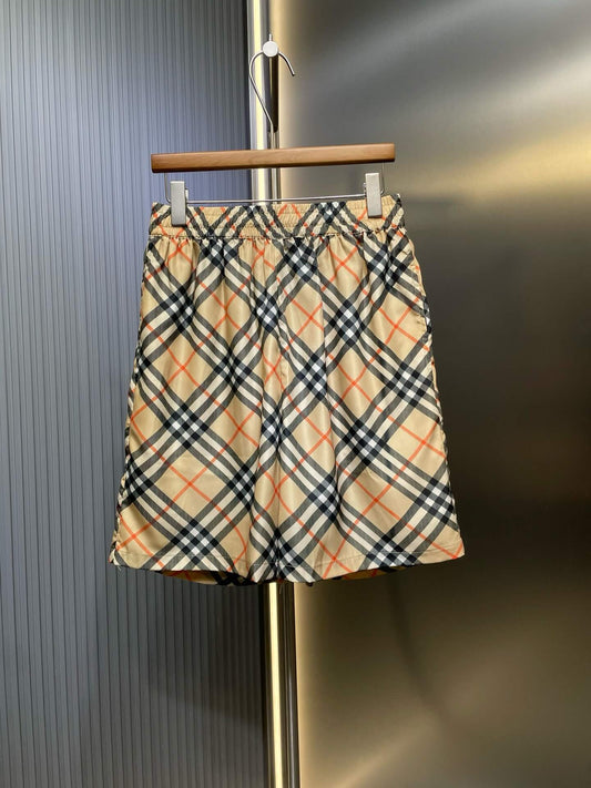 Classic Diagonal Plaid Shorts