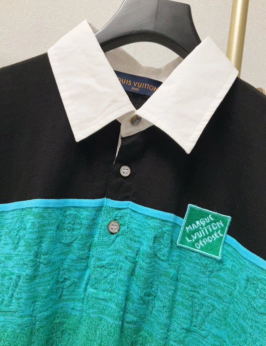 Iridescent Color - Blocked POLO Shirt