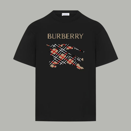 T-shirt with warhorse embroidery