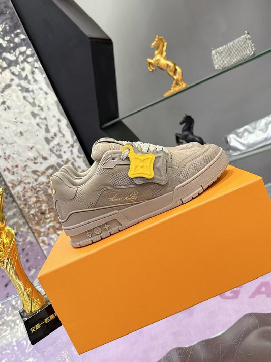 Brown Minimalist Sneakers