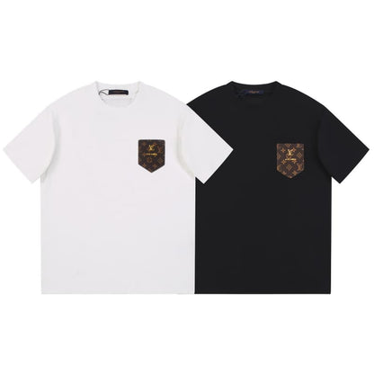 2025 New Classic Floral Pocket with Metal T-shirt