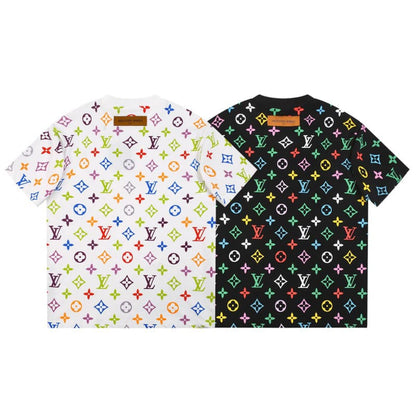 All-over Tricolor Print T-shirt