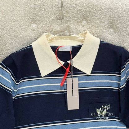 Classic Striped Polo Shirt