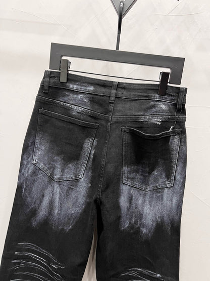 Straight-Leg Jeans with Star Design