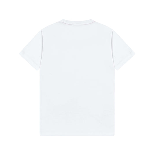 Leather Patch Embroidery T-Shirt