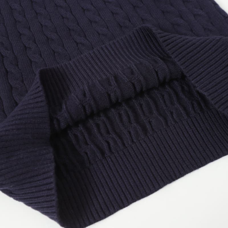 Cable-Knit Crewneck Sweater