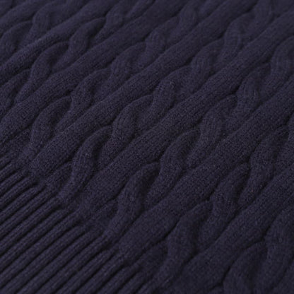 Cable-Knit Crewneck Sweater