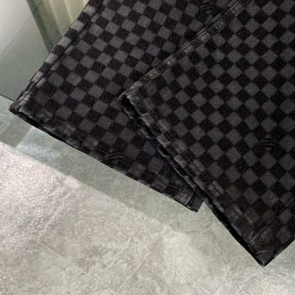 Checkerboard Denim Jeans