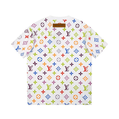 All-over Tricolor Print T-shirt