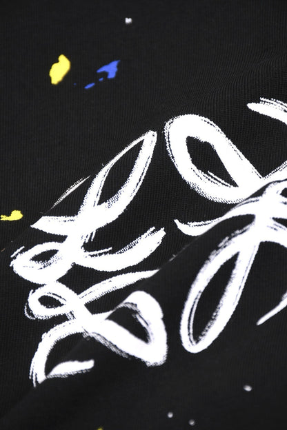 Hand-Drawn Letter Graphic T-Shirt