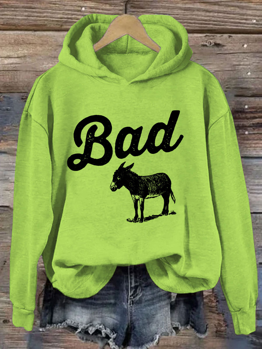 Funny Bad Ass Donkey Hoodie