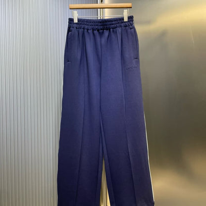 Classic Minimalist Embroidered Half-Zip Sweatshirt & Pants Set